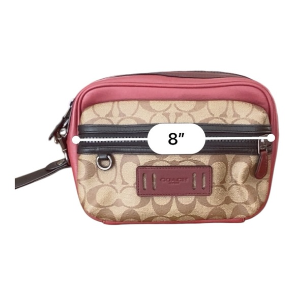 COACH Terrain Pouch In Colorblock Signature Canvas - Picture 9 of 11